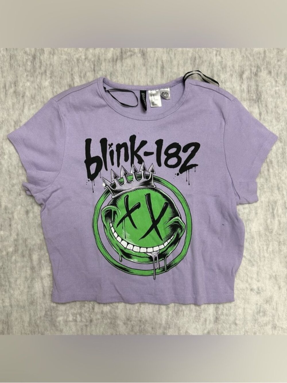 H&M Blink 182 Cropped Shirt